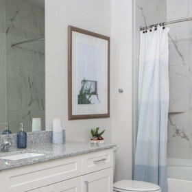 Spacious bathrooms with everything you need Bathroom